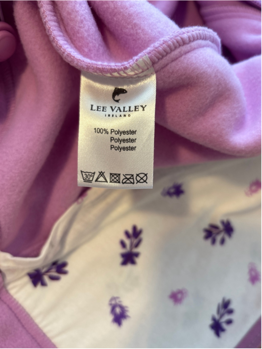 Lee Valley Of Ireland Fleece Vest Womens Size L Pink Purple Outdoor Gorpcore - Picture 8 of 11